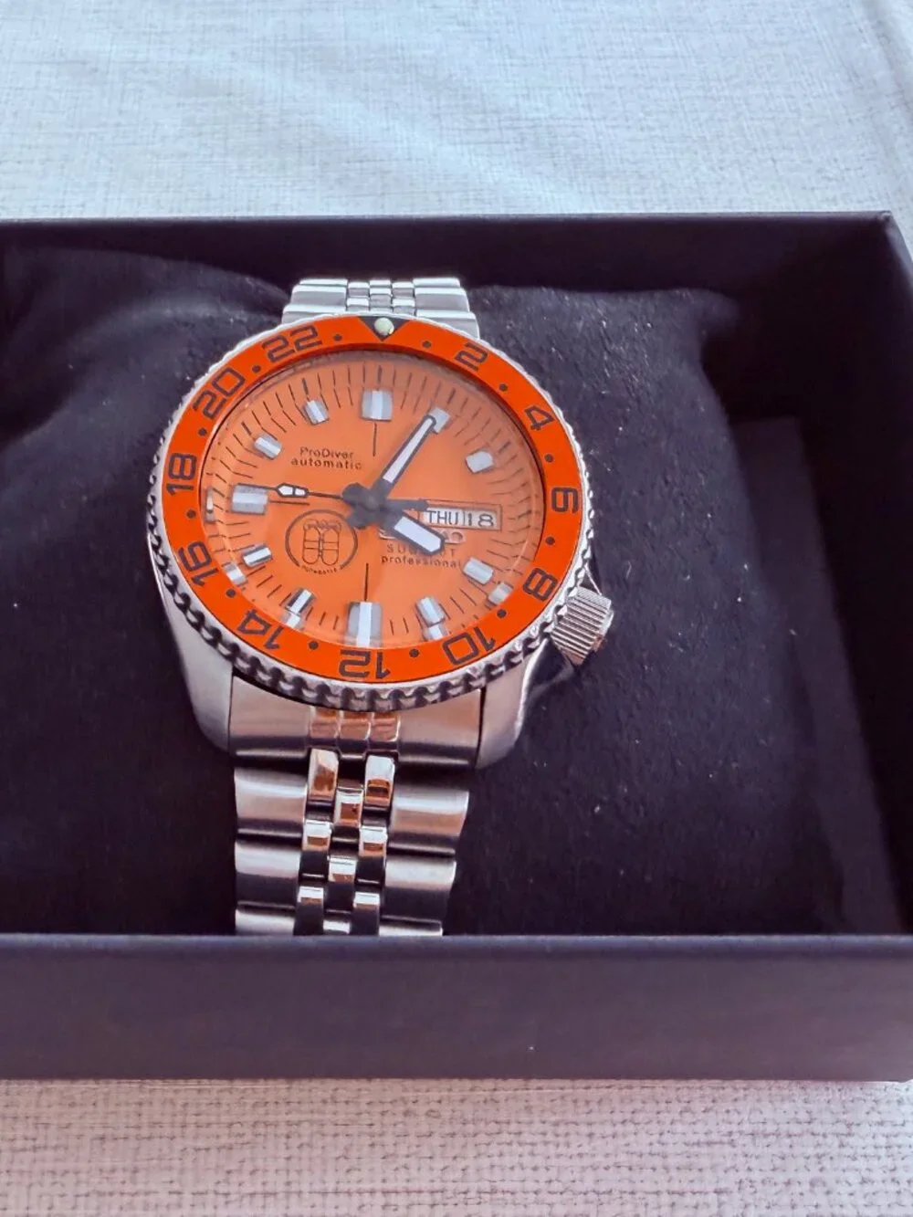 SEIKO DIVERS 7002-700J ORANGE PROFESSIONAL DIAL AUTOMATIC MENS WATCH - Picture 10 of 11